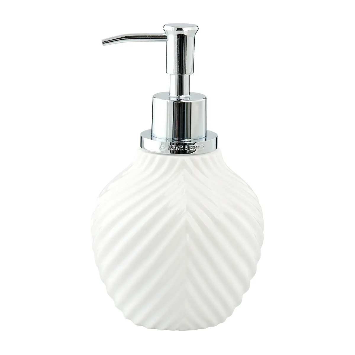 Milda såpepumpe 17,5 cm, White-silver