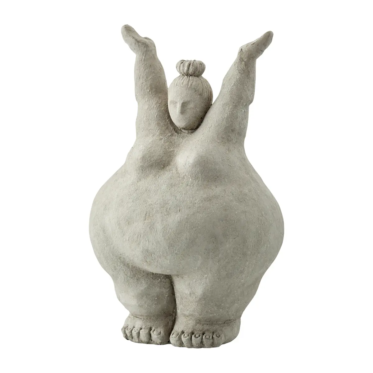 Serafina dekorasjon kvinne stående 28 cm, Grey