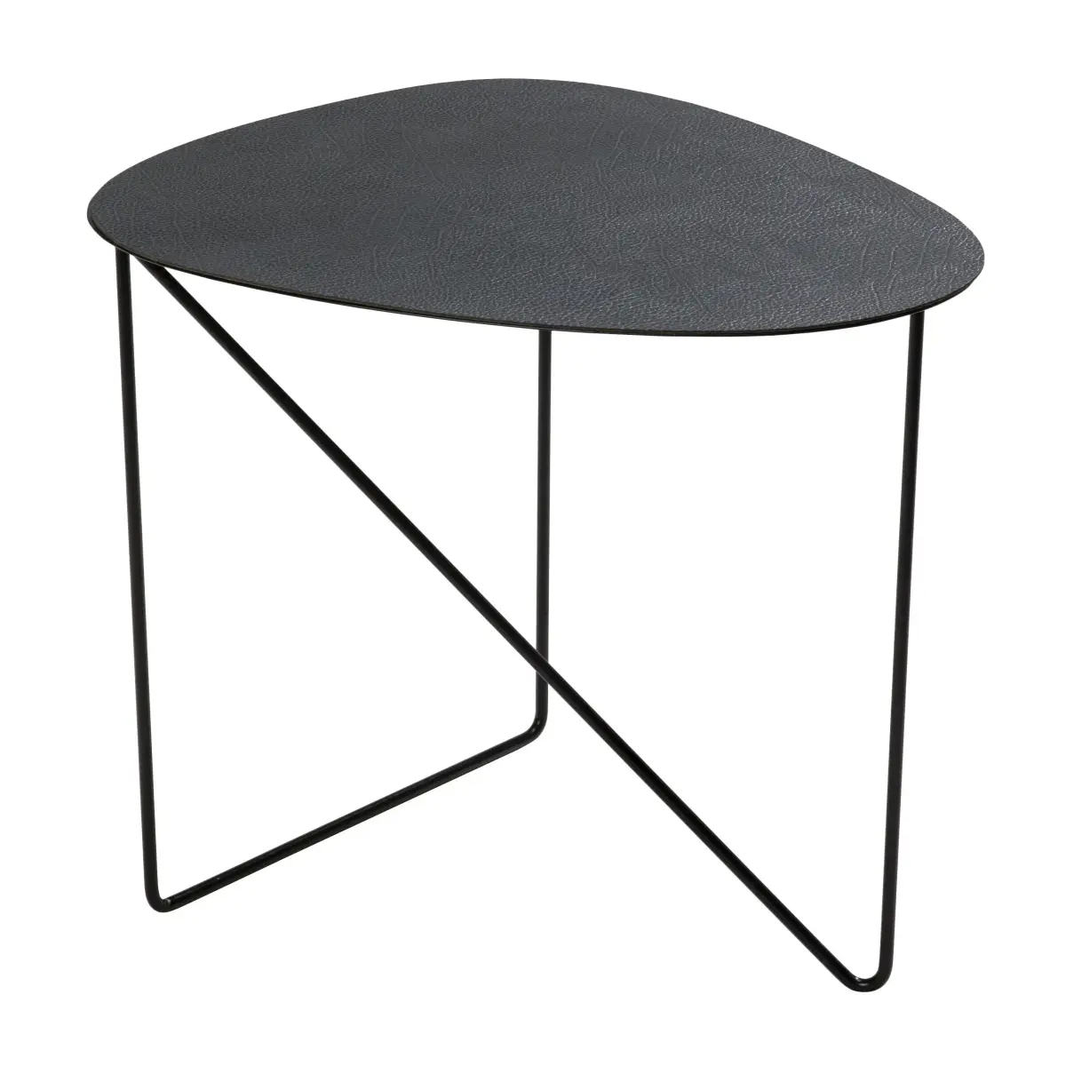 Curve Hippo sidebord L, Black-anthracite