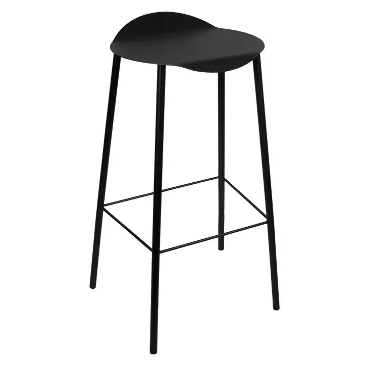 Flamingo Hippo barstol, Black-anthracite