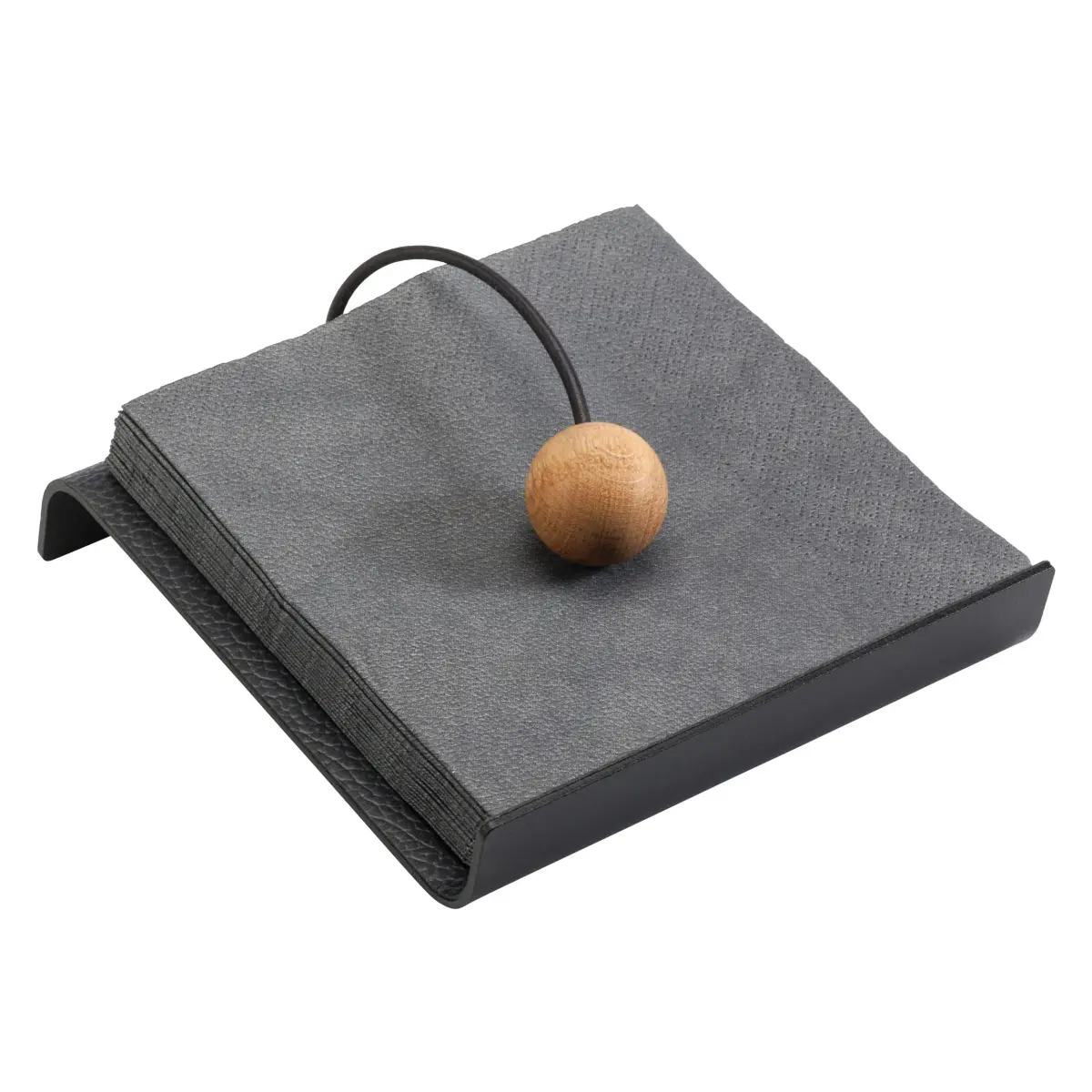 Hippo String serviettbeholder, Svart-antracit