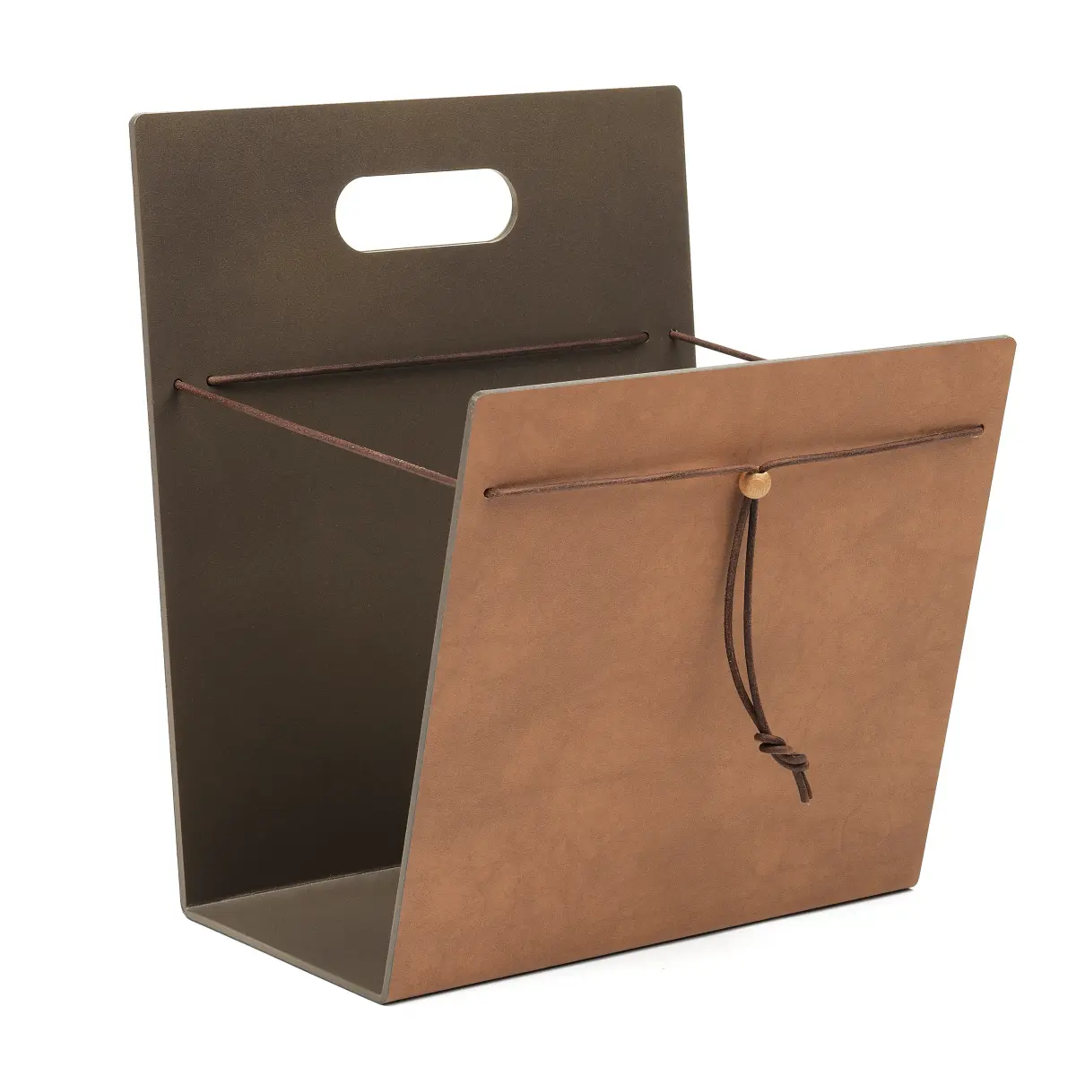 Magazine Holder Nupo M, Nature-bronze