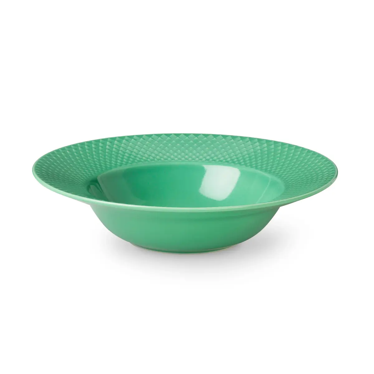 Rhombe dyp tallerken grønn, 24,5 cm