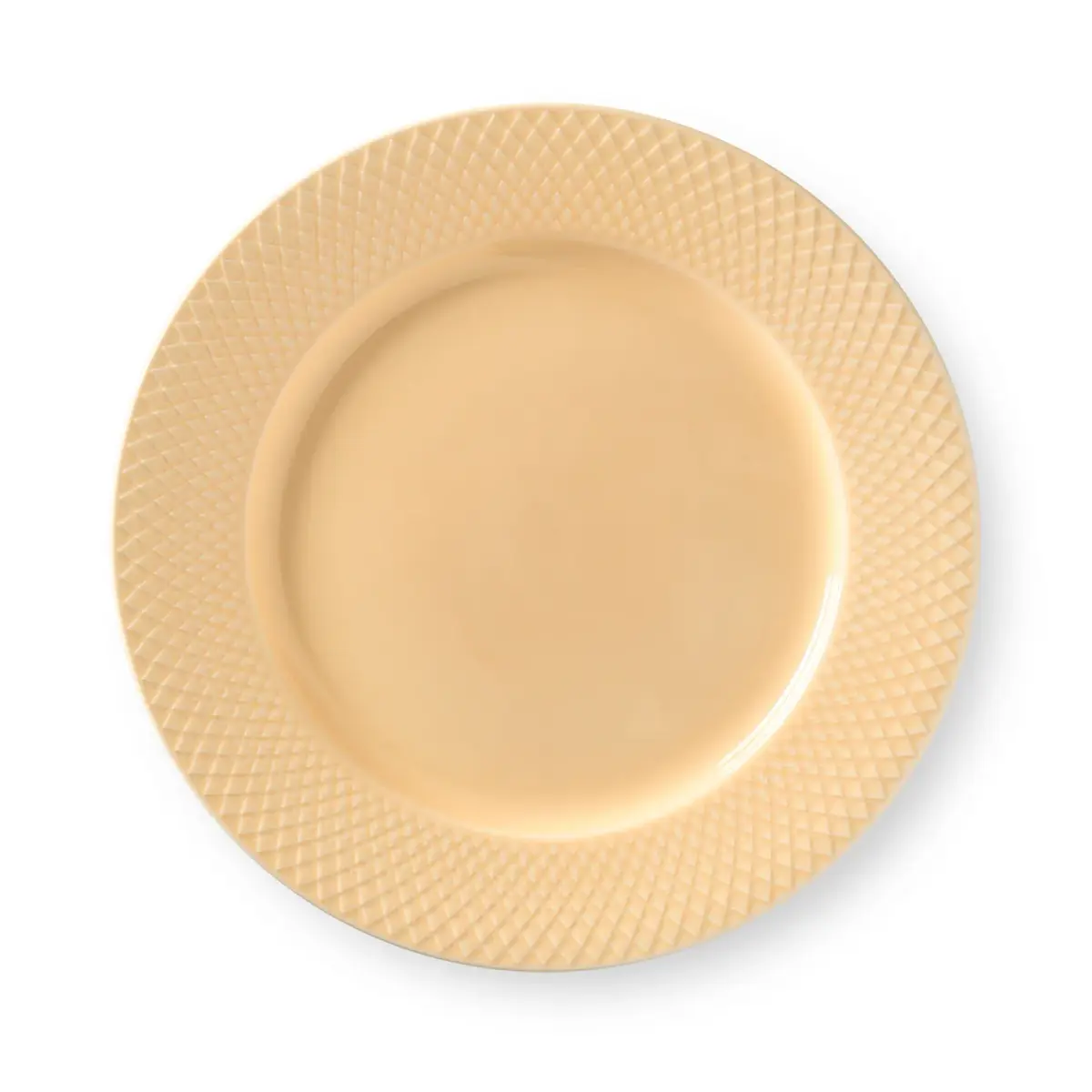 Rhombe tallerken sand, 27 cm