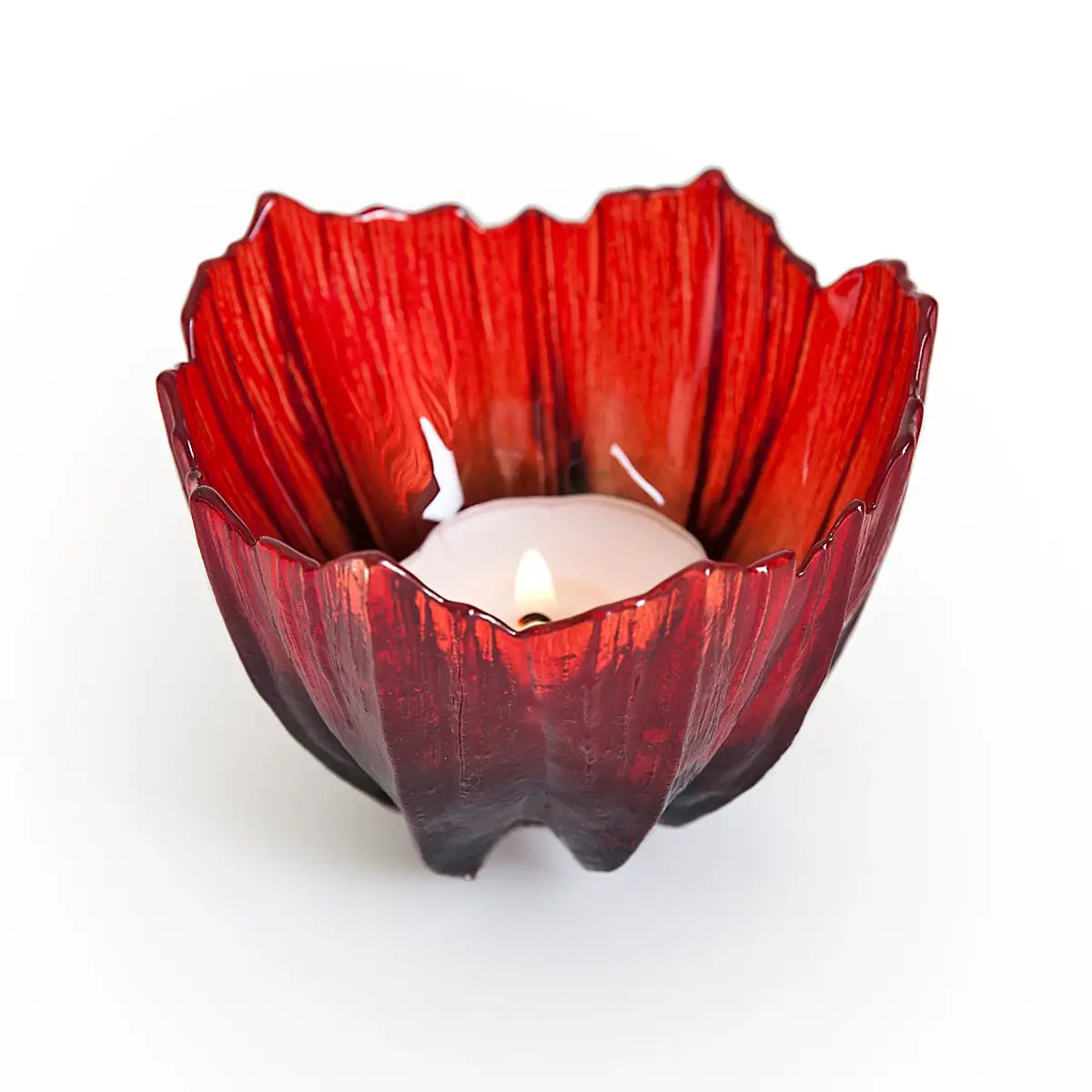 Poppy telysestake, Rød-svart