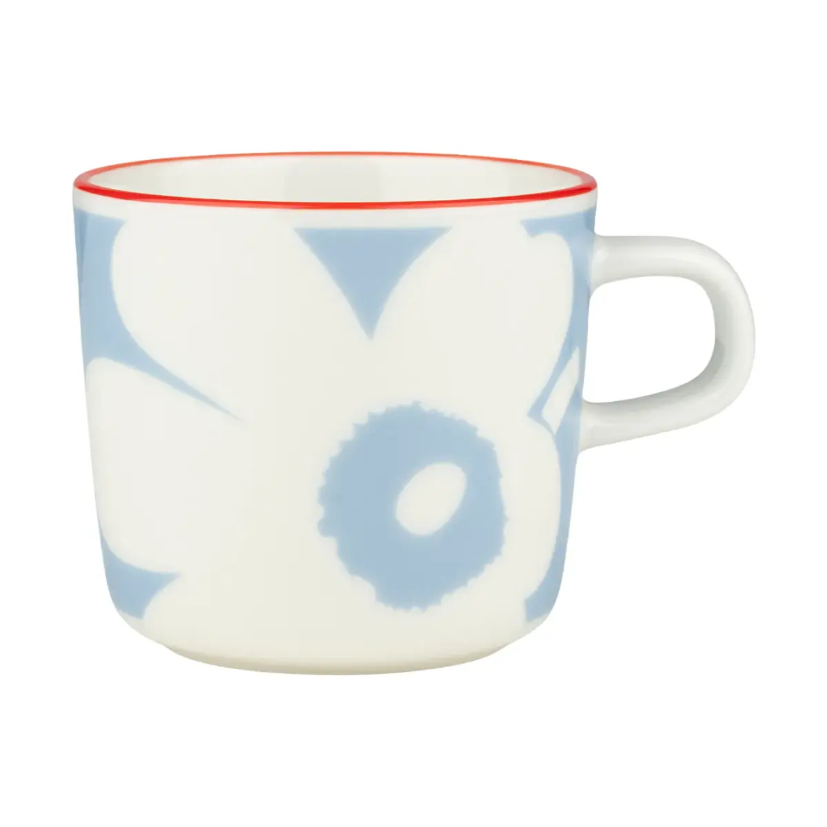 Juhla Unikko kaffekopp 20 cl, White-light blue-orange red