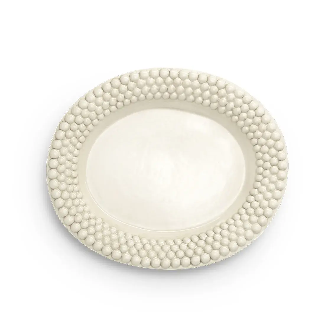 Bubbles ovalt fat 35 cm, Sand