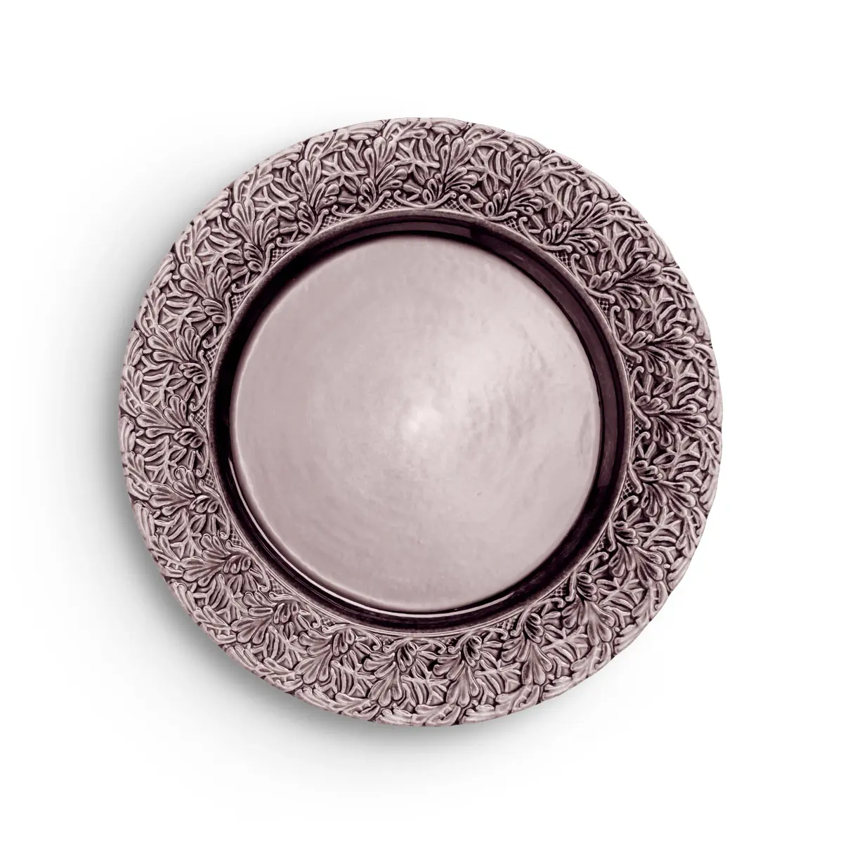 Lace tallerken 25 cm, Plomme