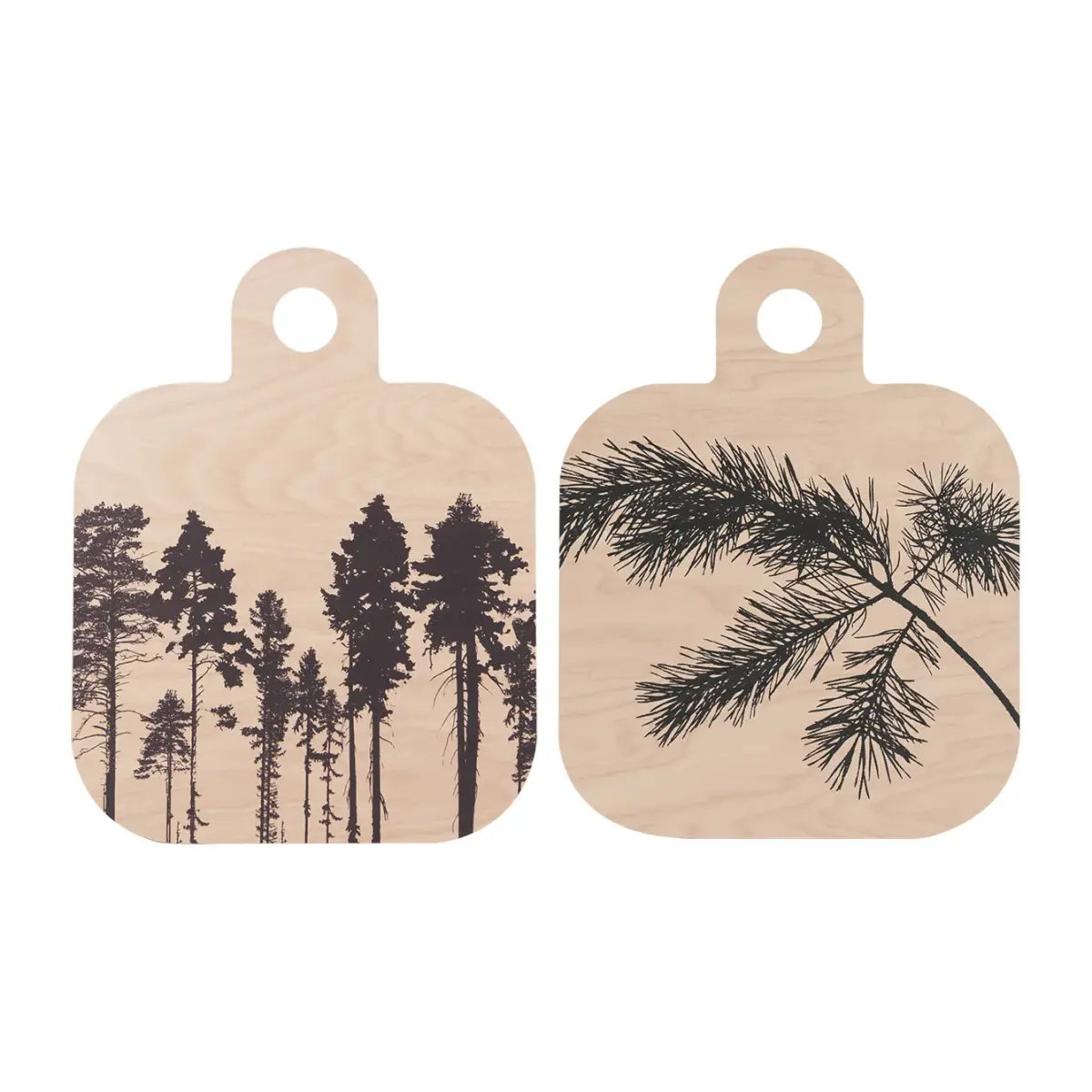 Forest skjærefjøl 25x32 cm, natur-svart