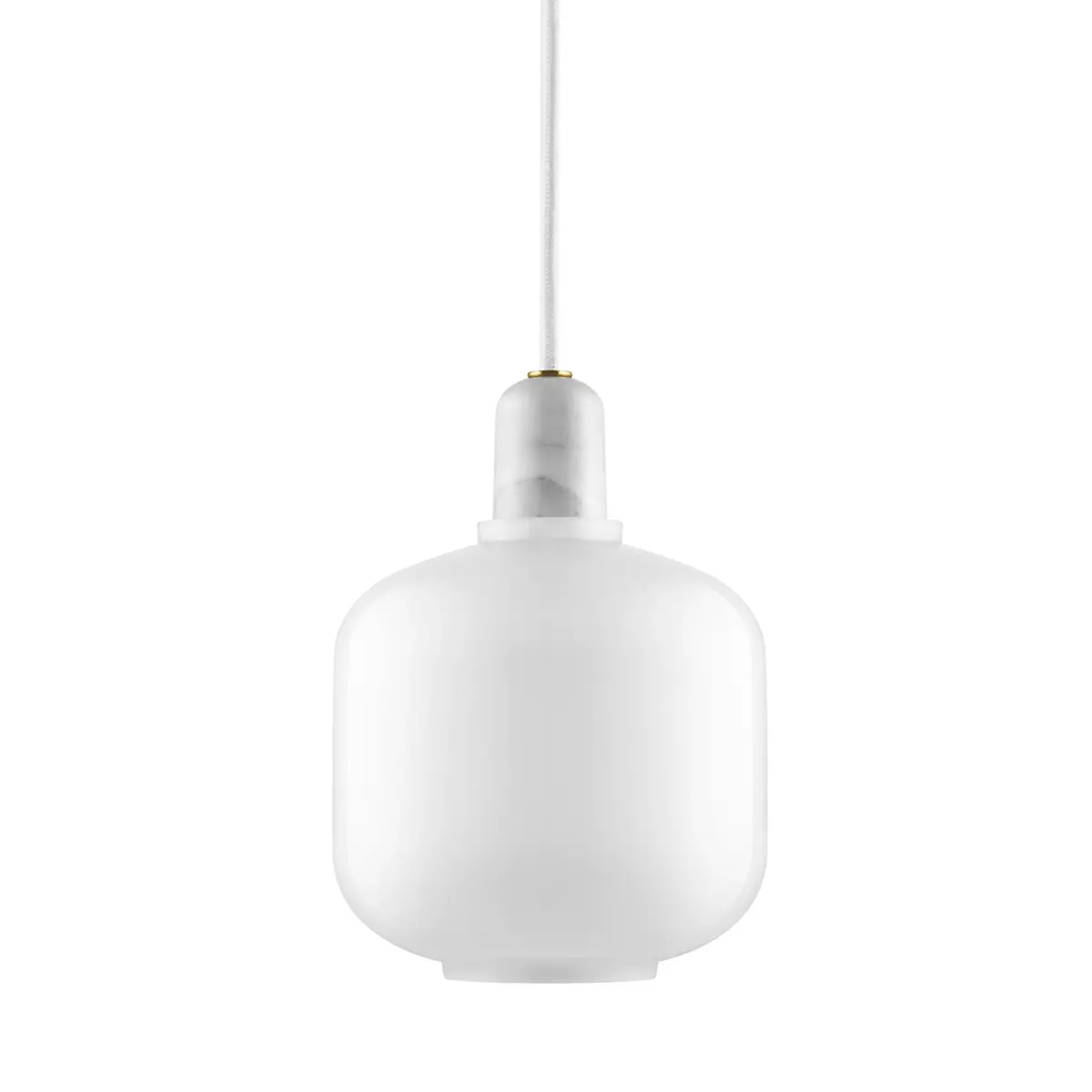 Amp lampe liten, hvit
