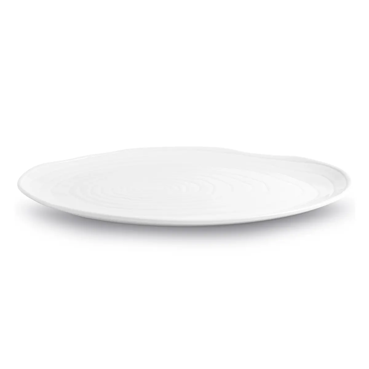 Boulogne tallerken oval 20x34 cm, Hvit