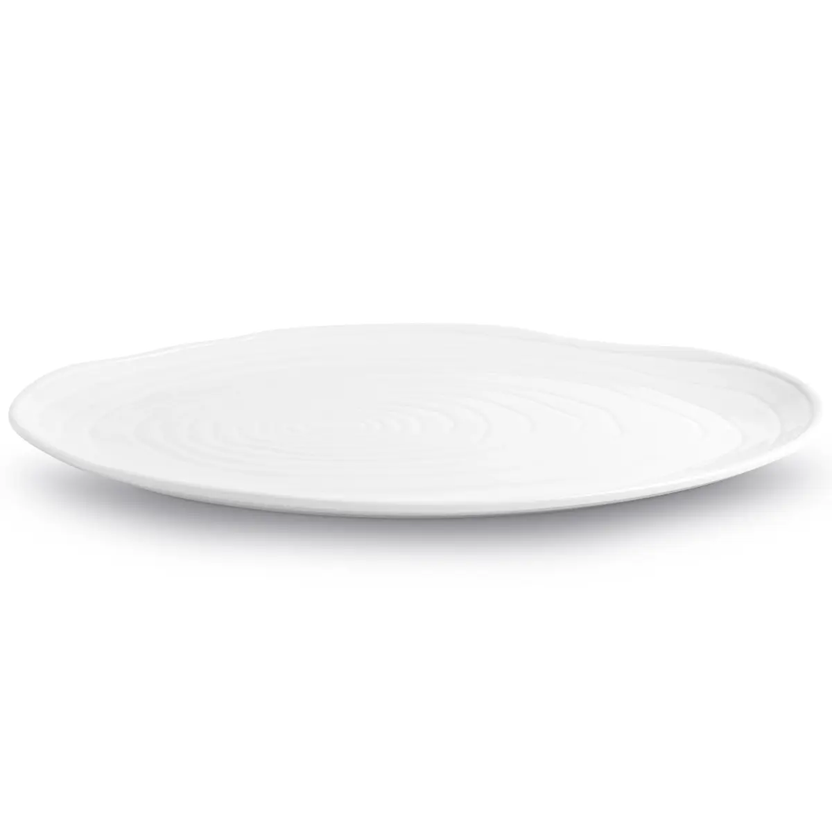 Boulogne tallerken oval 26x36 cm, Hvit