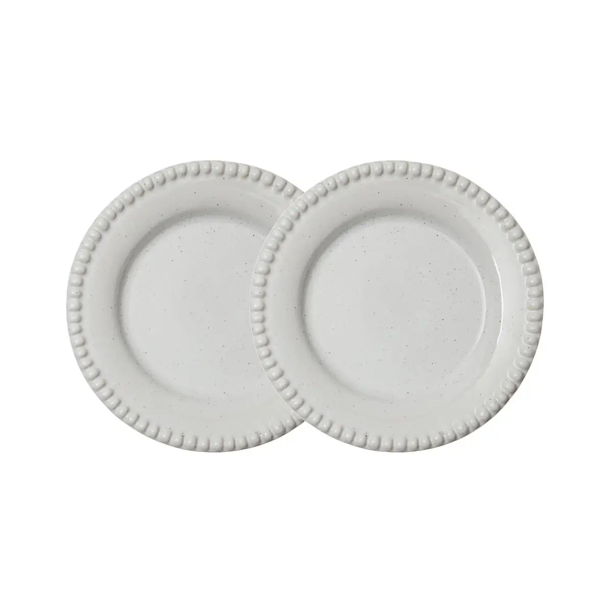 Daria tallerken Ø18 cm 2-stk., Cotton white shiny