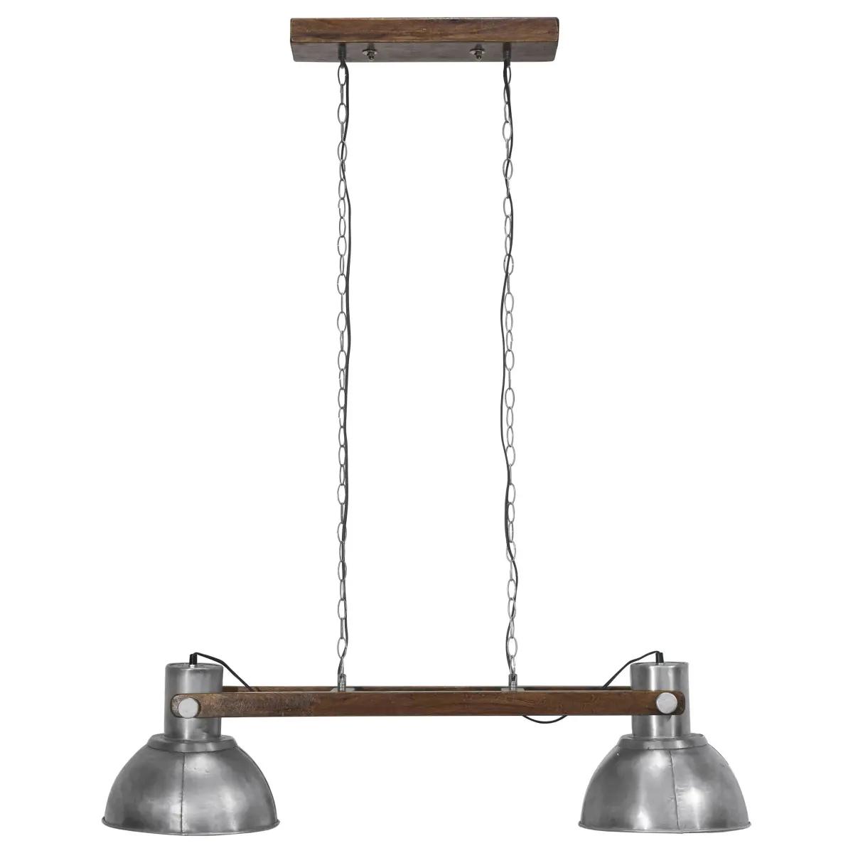 Ashby double taklampe 110 cm, Pale Sølv