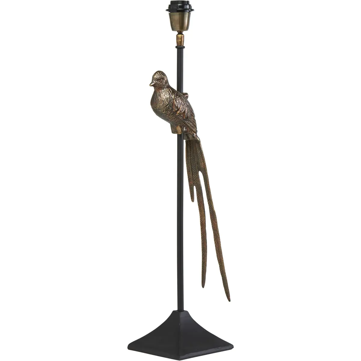 Birdie lampefot 70 cm, Svart-messing
