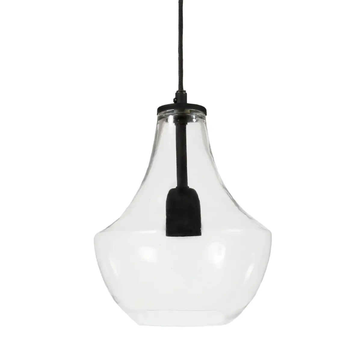 Hamilton taklampe 21 cm, Klar-svart