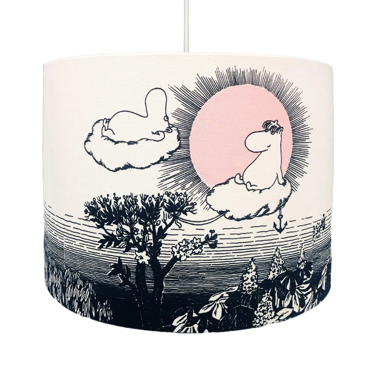 Moomin The Sky taklampe Ø35 cm, Hvit