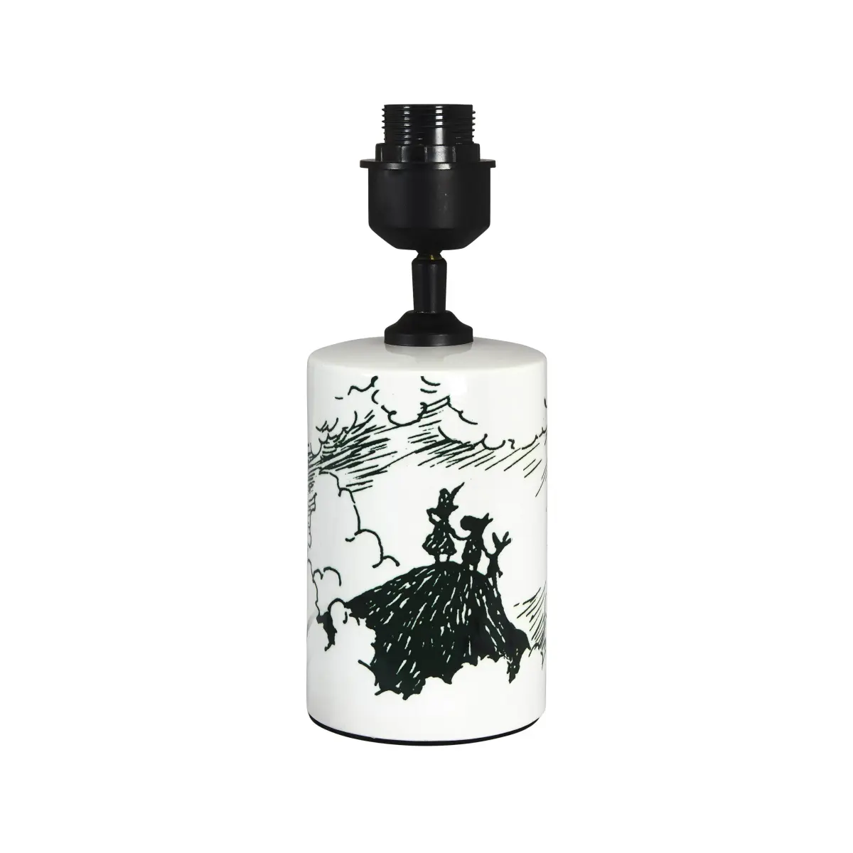 Moomin The Storm lampefot 27 cm, Svart