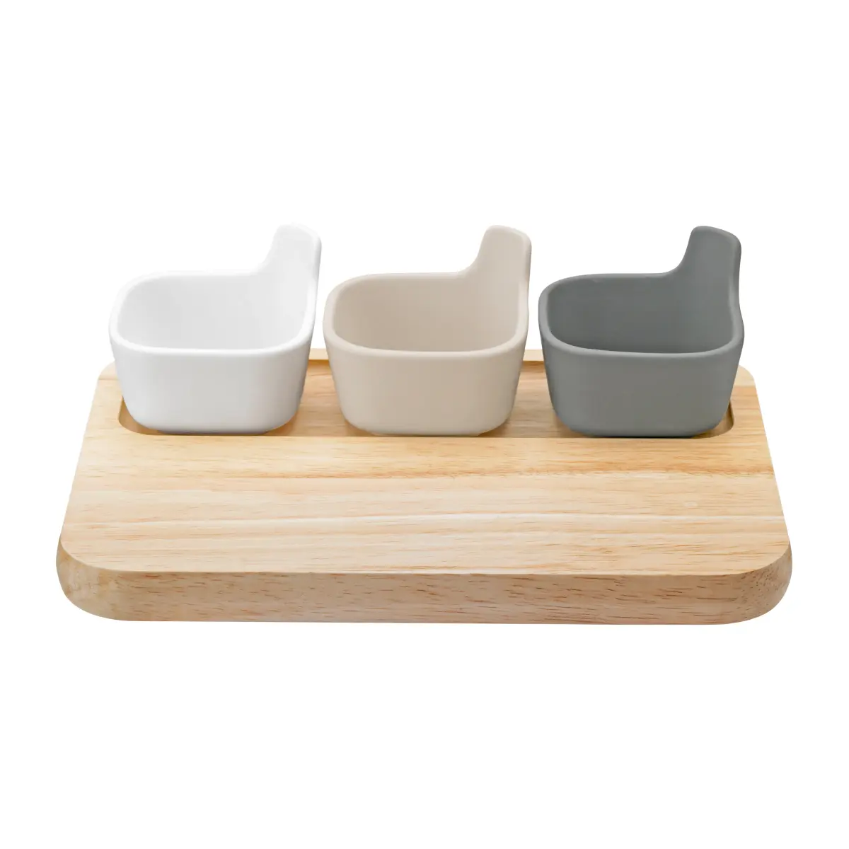 TAPAS serveringssett, Hvit-beige-grå