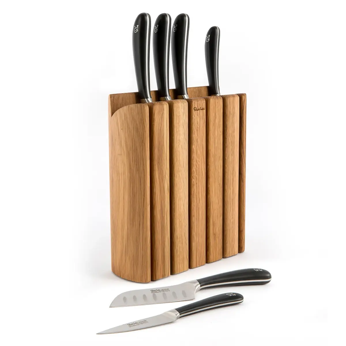 Signature Book Oak knivblokk sett 7 deler, Eik
