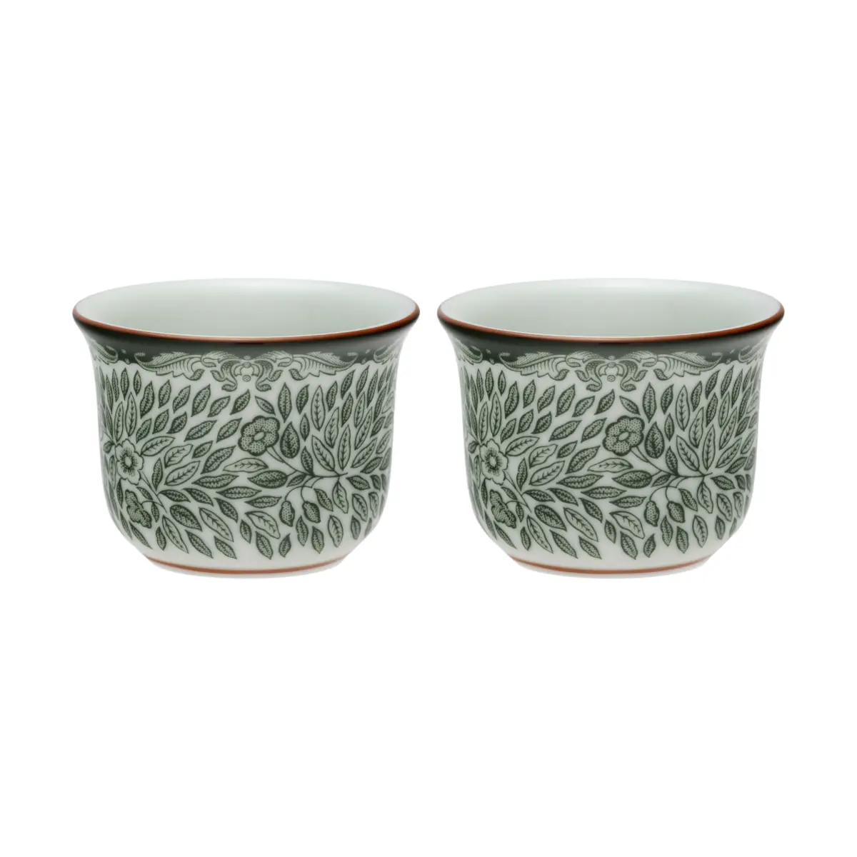 Ostindia Floris eggeglass 2-pakk, Grønn