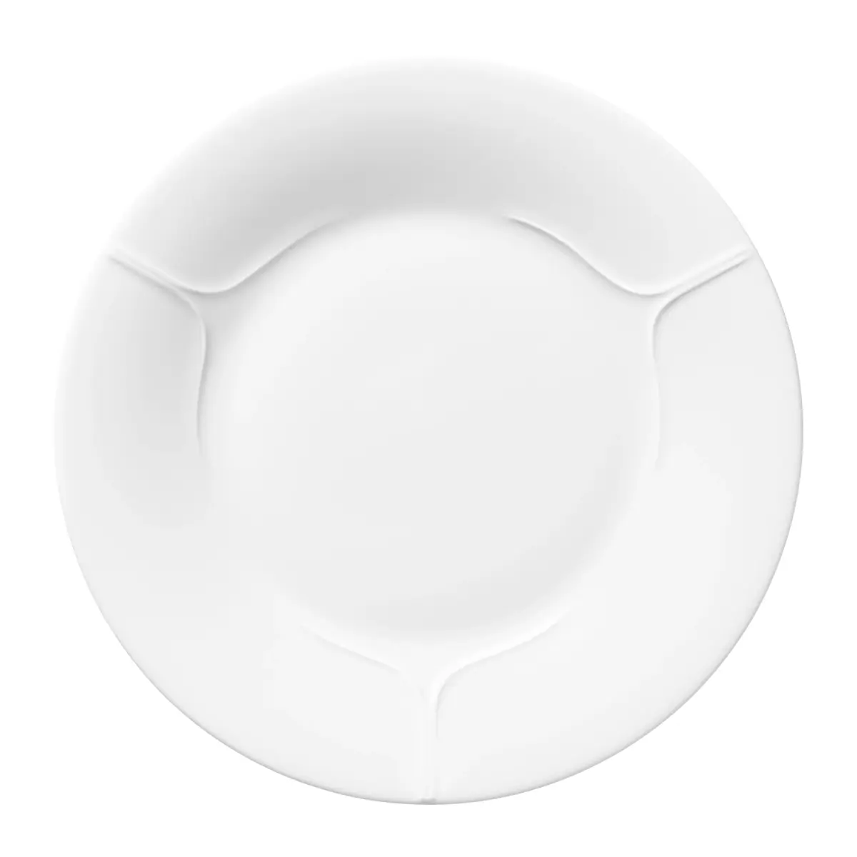Pli Blanc tallerken 21 cm, Hvit