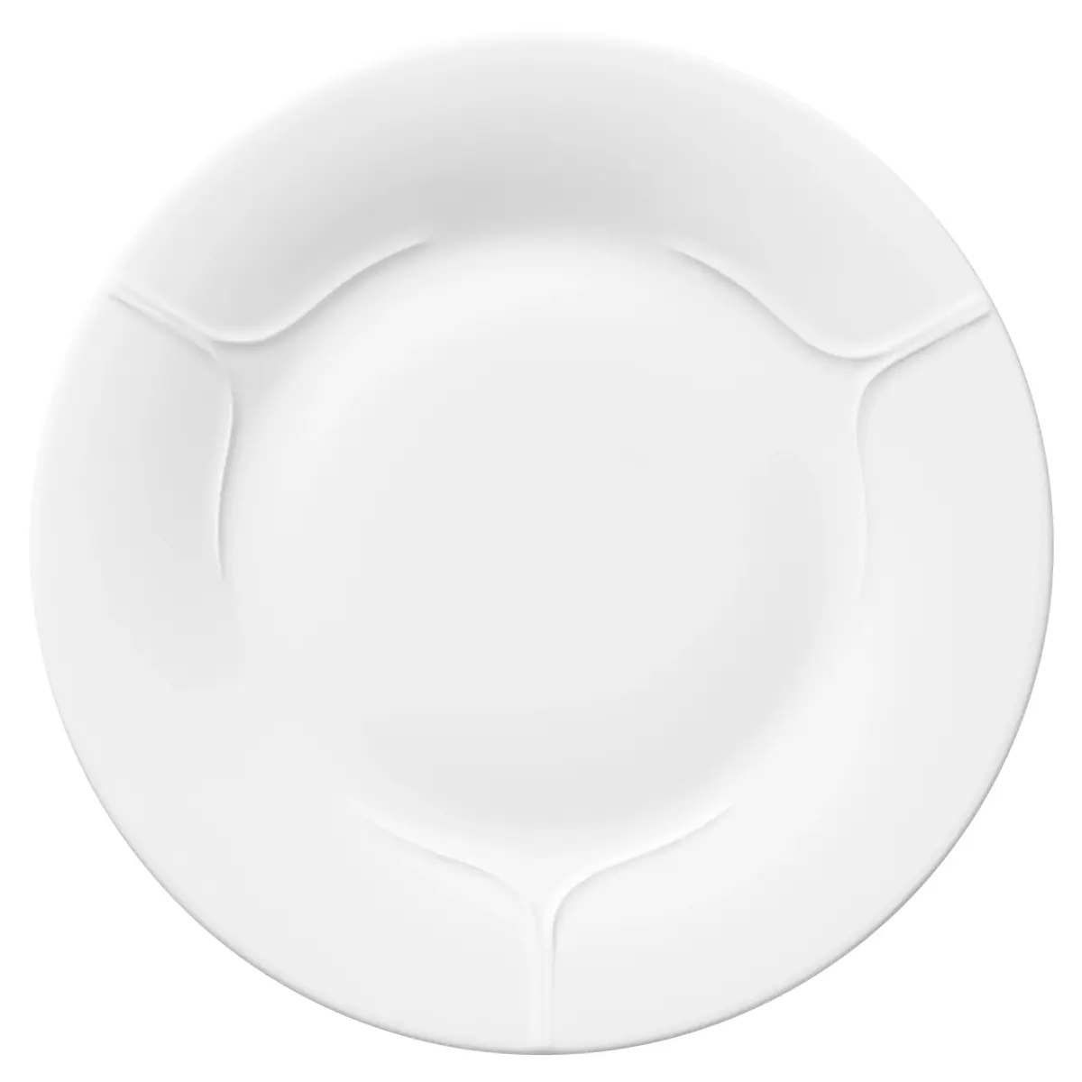 Pli Blanc tallerken 26 cm, Hvit