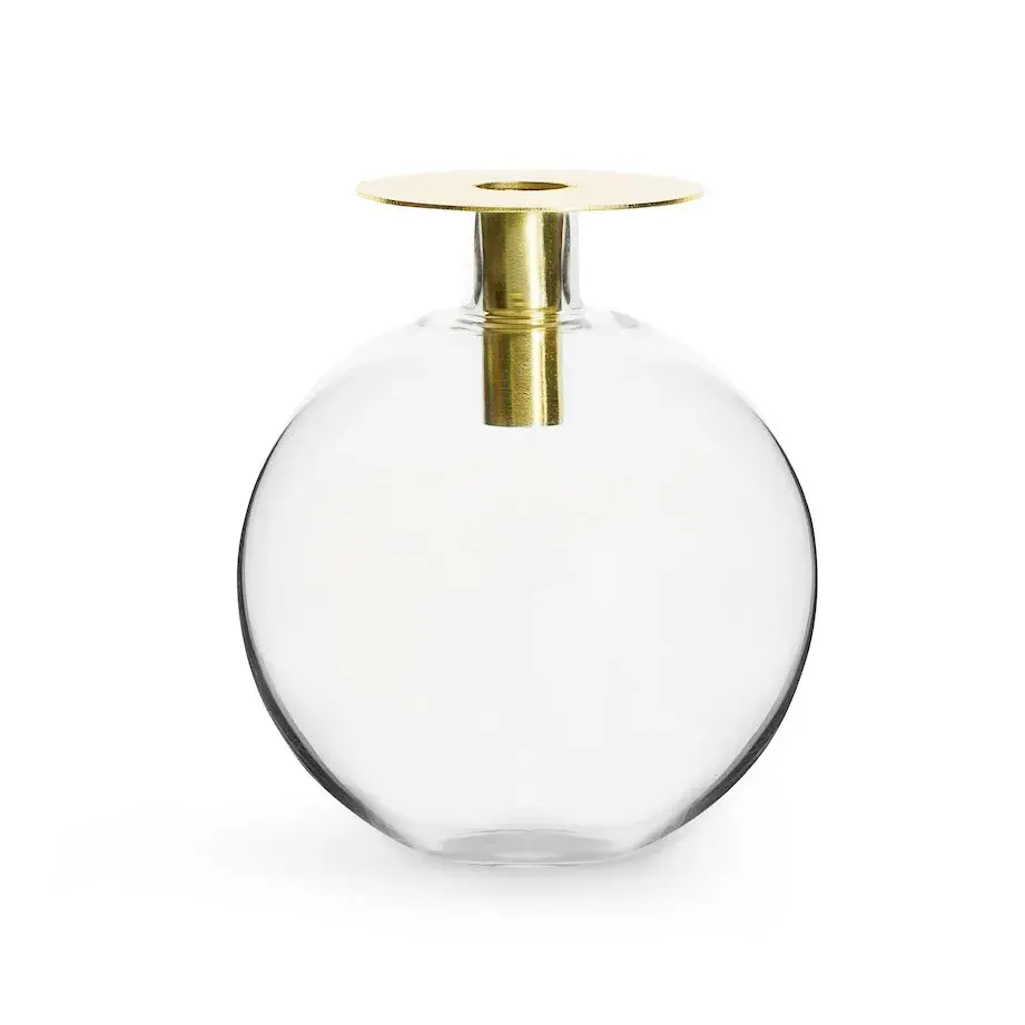 Top vase, gullfarget