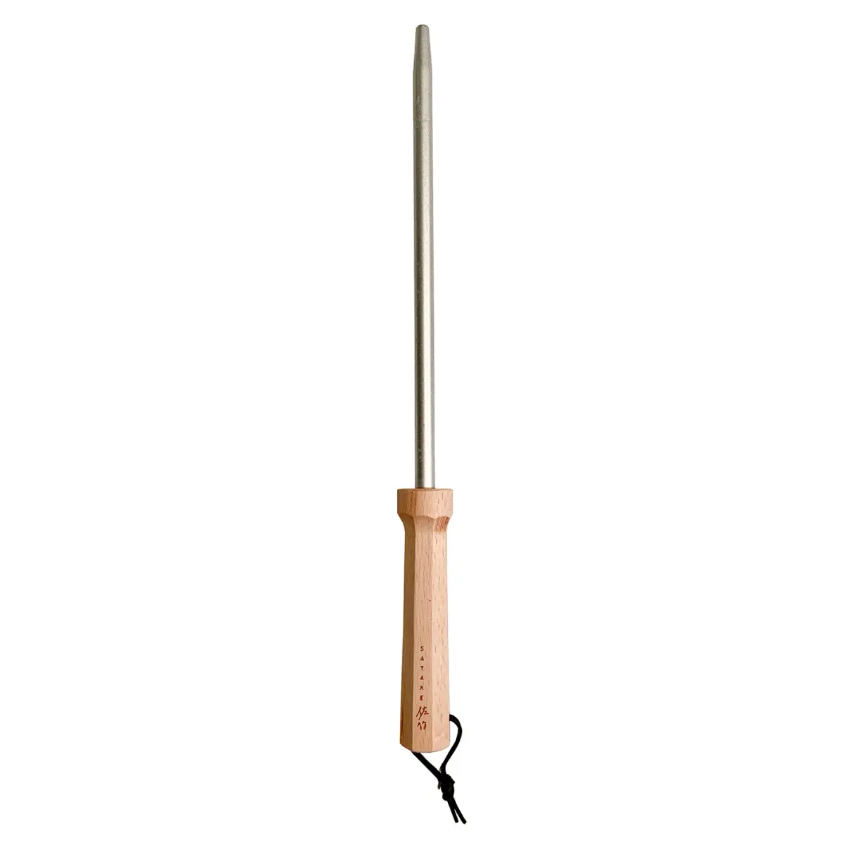 Satake diamantbryne med trehåndtak, 23 cm