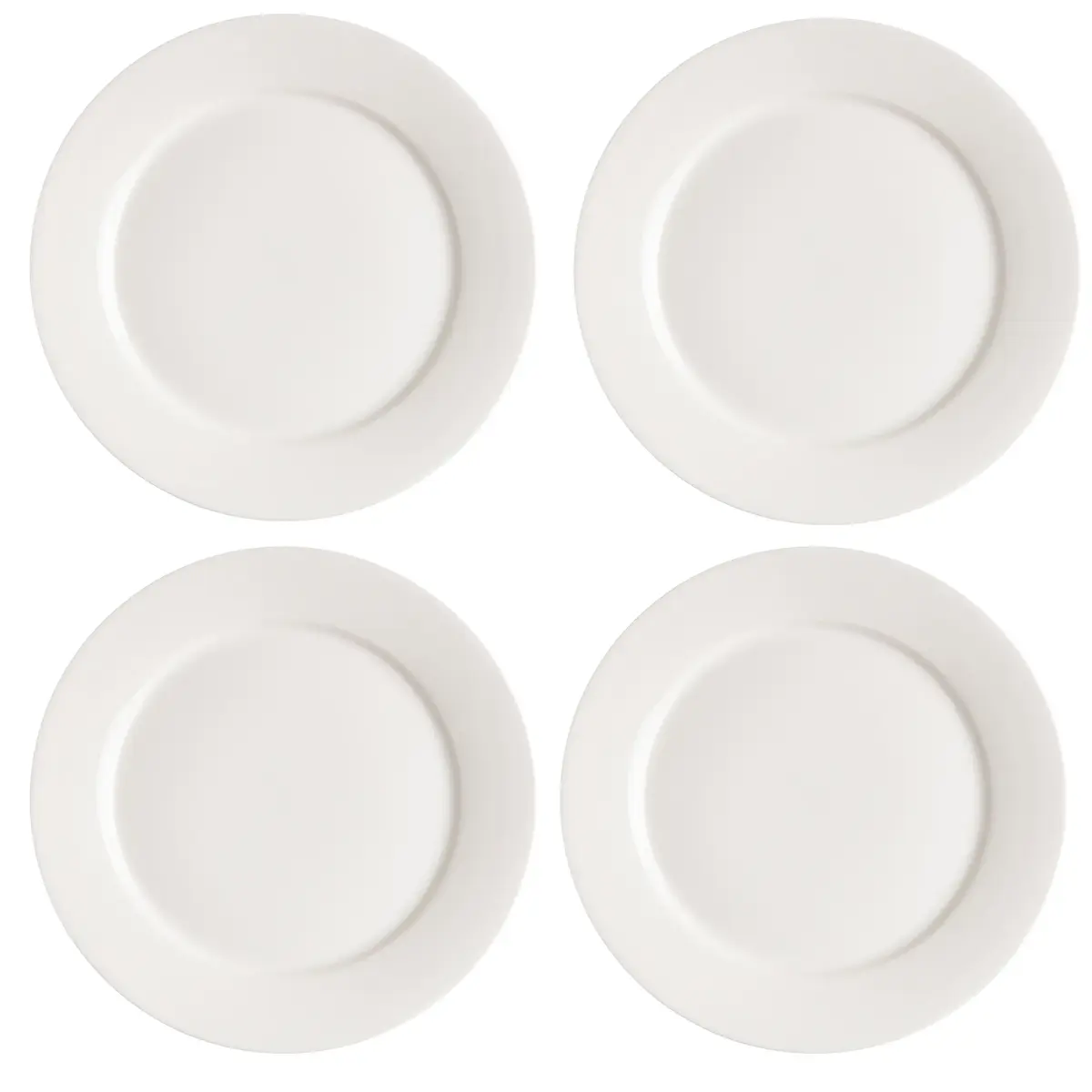 Kalk tallerken 28 cm 4-stk., hvit