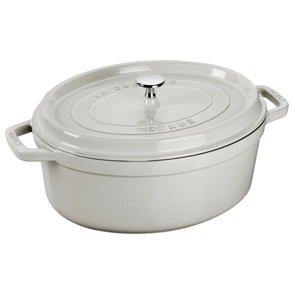 Staub White Truffle gryte oval, 5,5 l