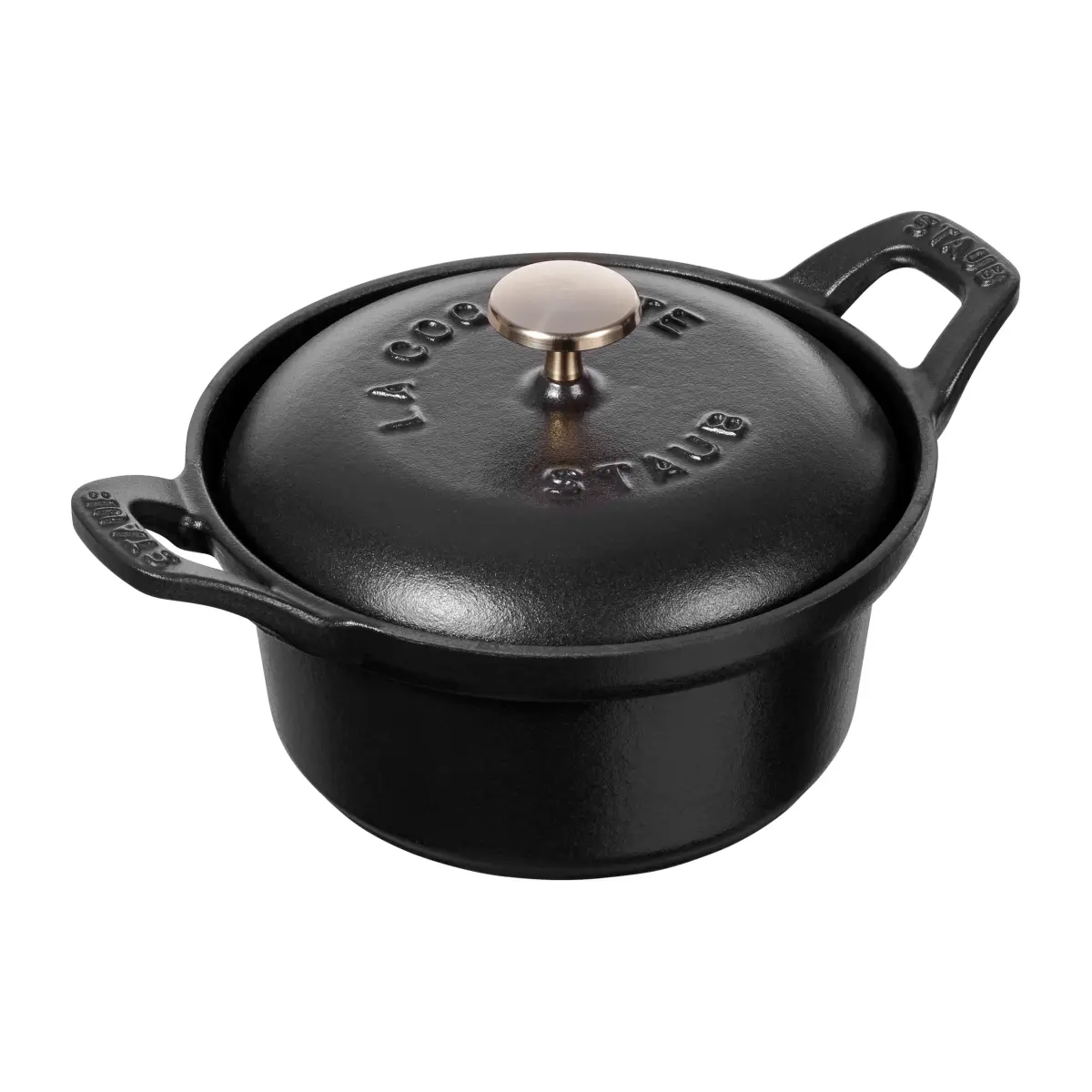Vintage La Coquette gryte rund 0,5 L, Svart