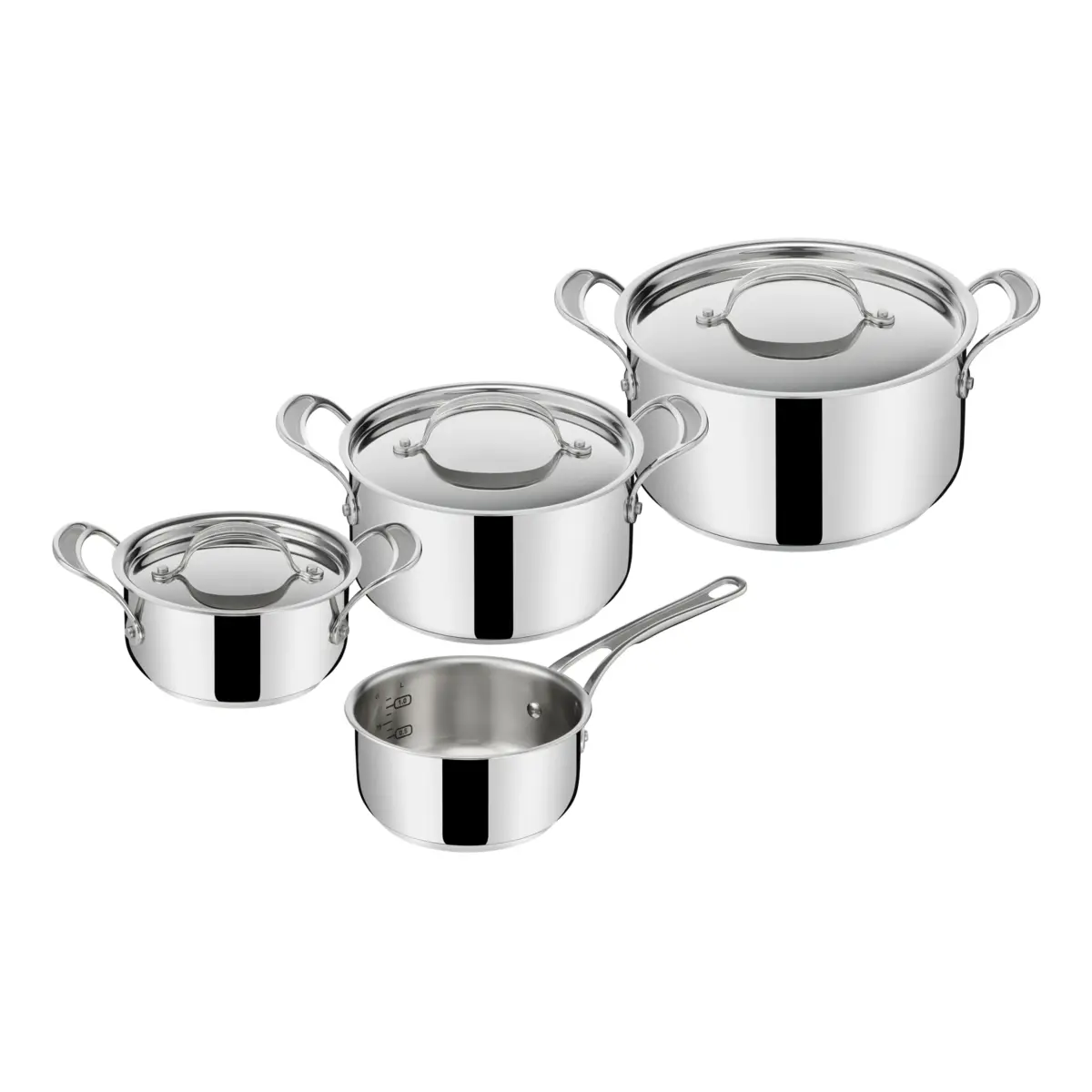 Jamie Oliver Cook's Classics kasserollesett 7 deler, Rustfritt stål