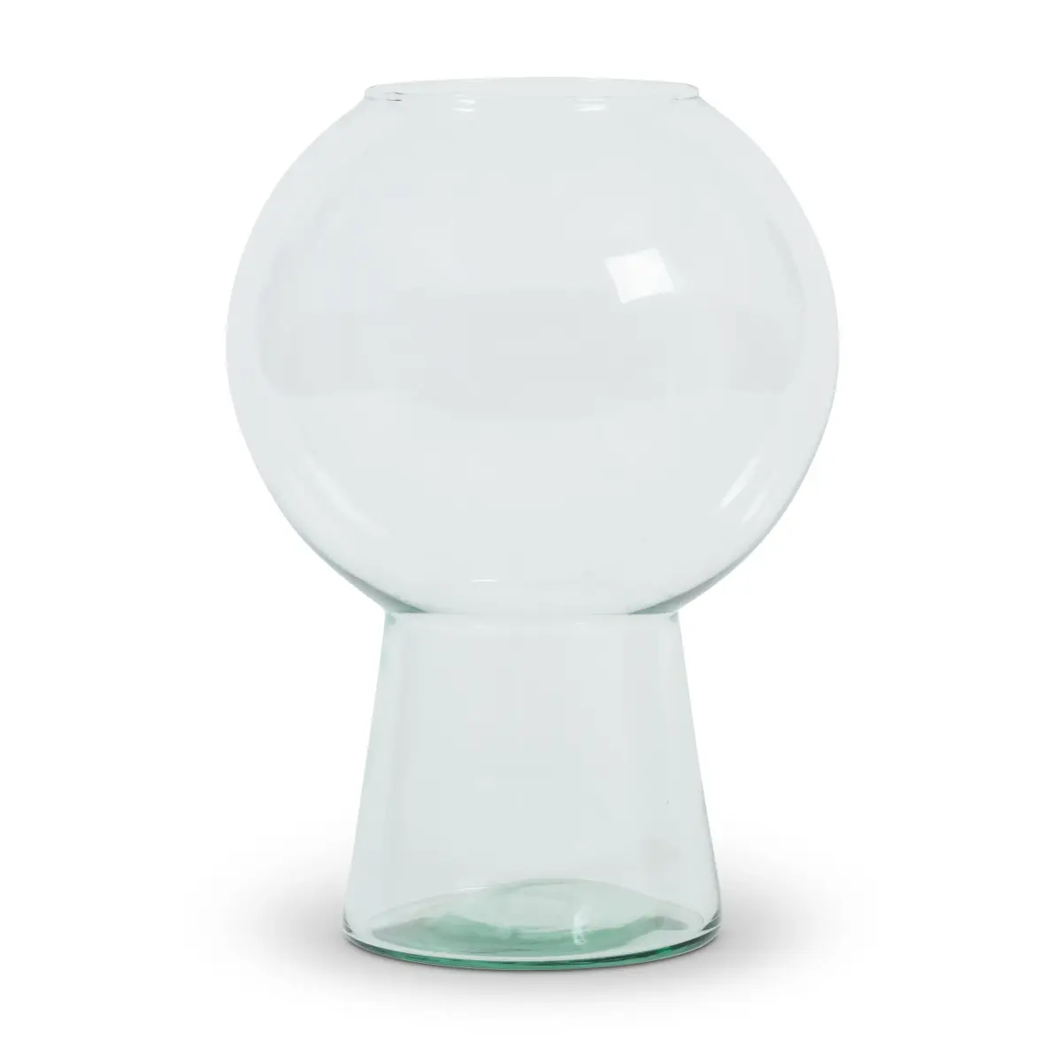 UNC vase resirkulert glass L 24,9 cm, Klar