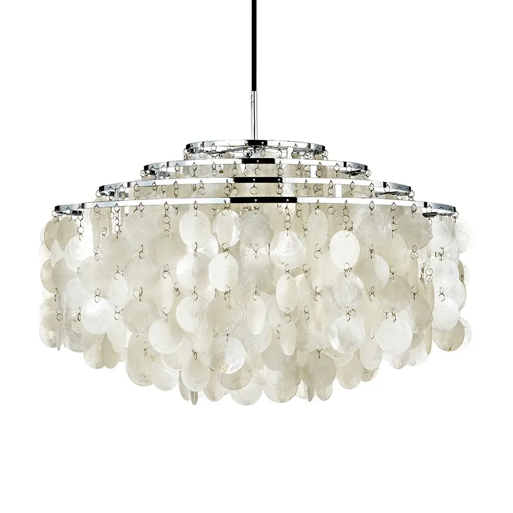 FUN 10DM taklampe, Krom
