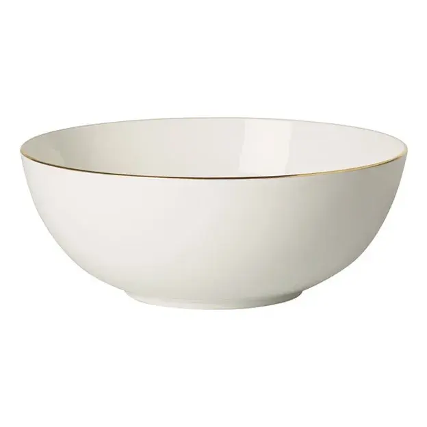 Anmut Gold salatskål, Hvit