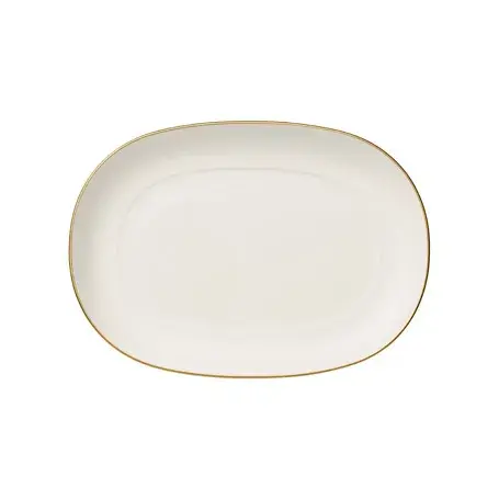 Anmut Gold serveringsfat 20 cm, Hvit