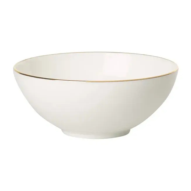 Anmut Gold skål Ø 13 cm, Hvit