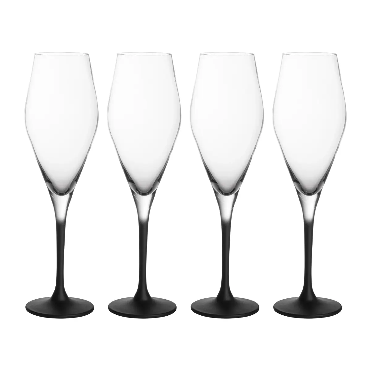 Manufacture Rock champagneglass 26 cl, 4-pk, Klar-svart