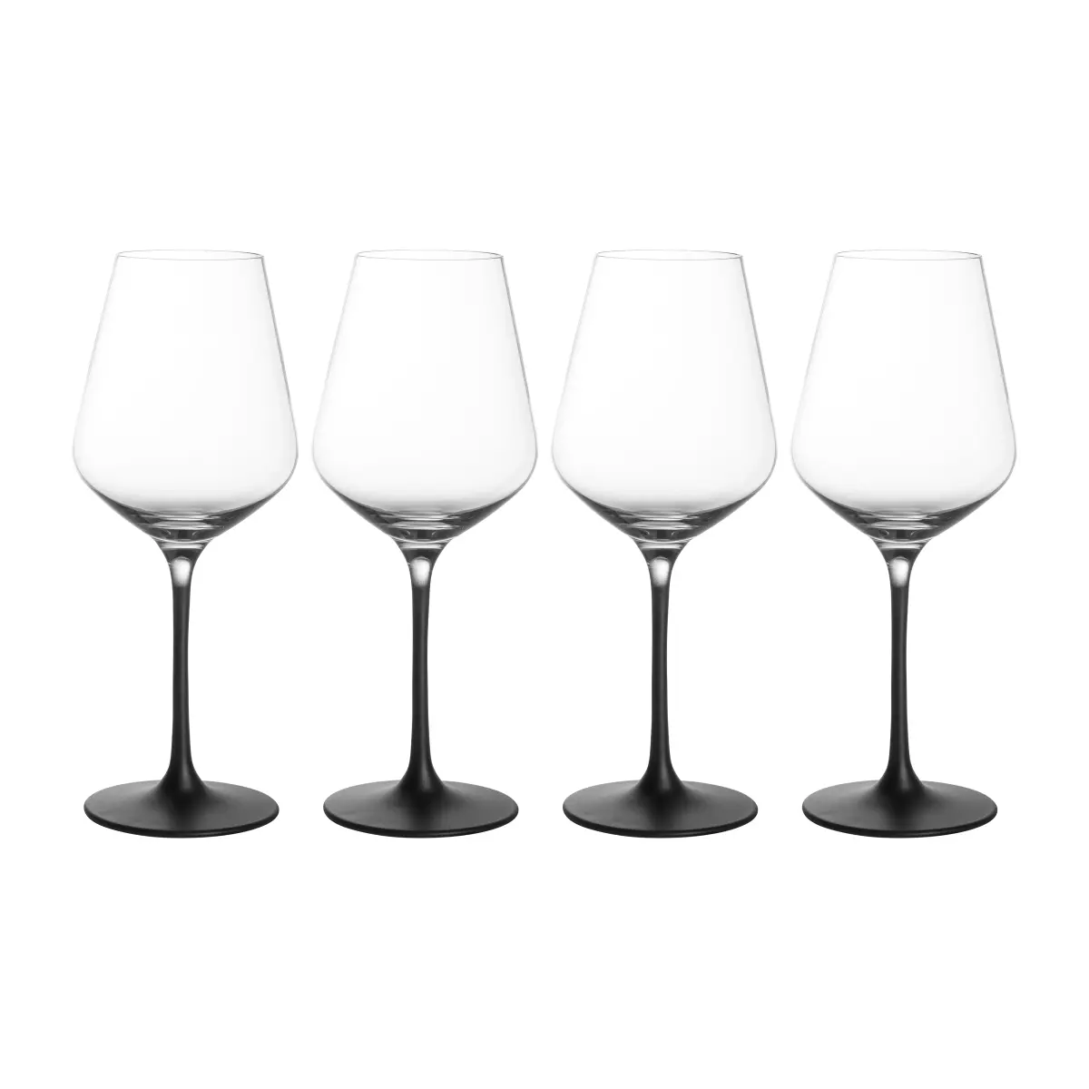 Manufacture Rock hvitvinsglass 38 cl, 4-pk, Klar-svart