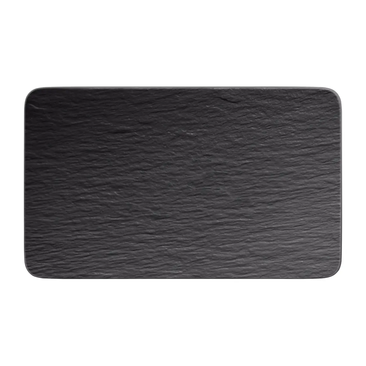 Manufacture Rock tallerken 17 x 28 cm, Svart
