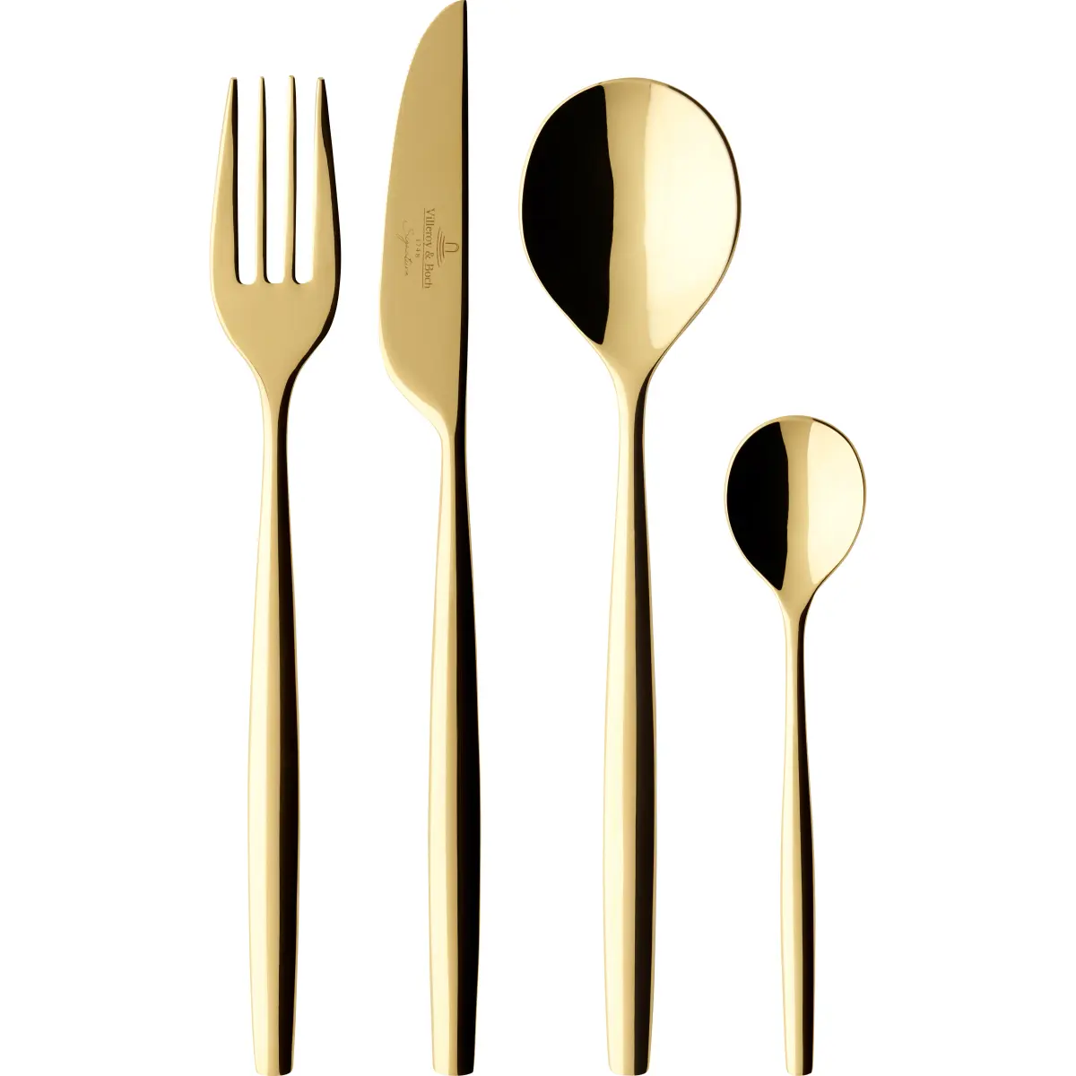 Metro Chic d'Or bestikk 24 deler, Guld