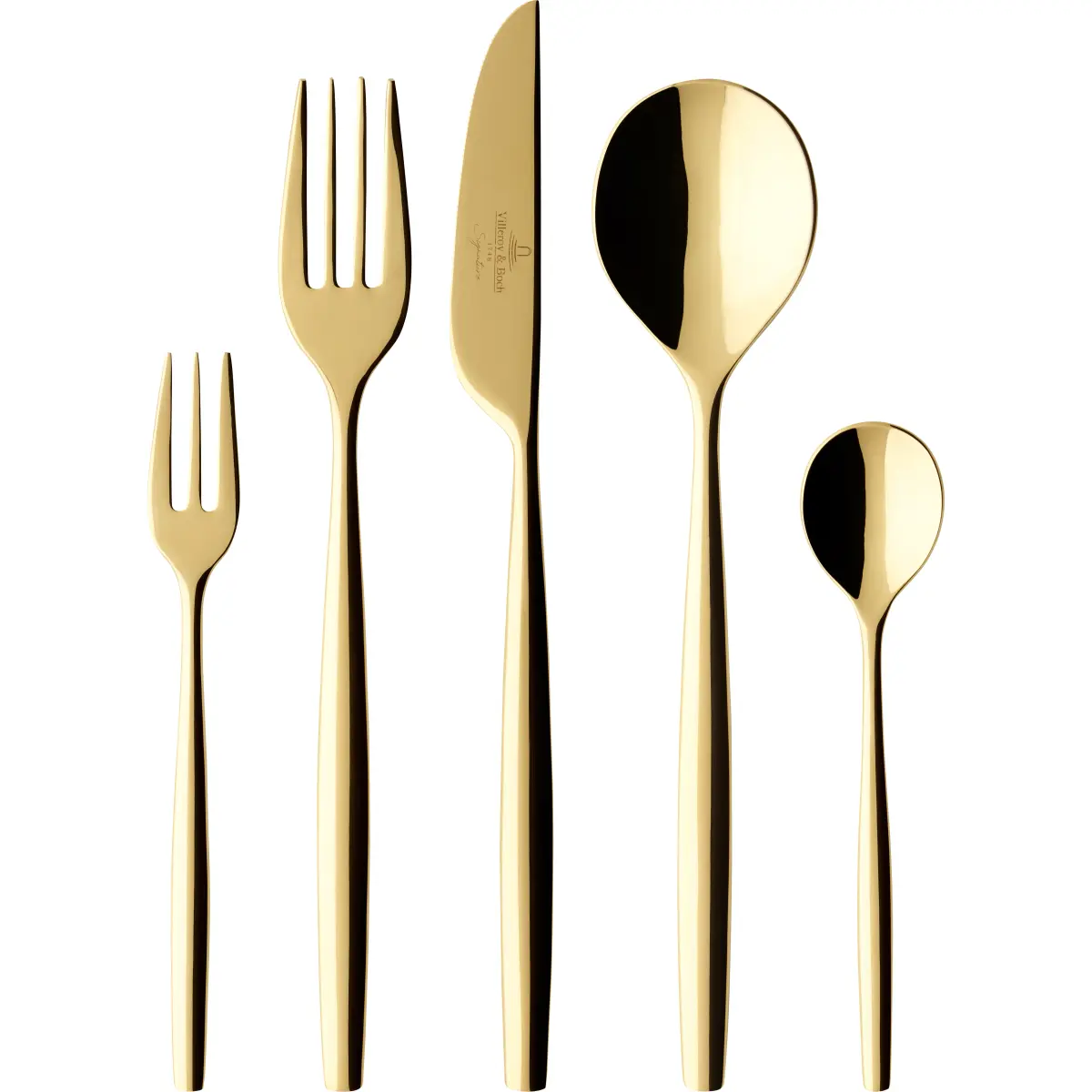 Metro Chic d'Or bestikk 30 deler, Guld
