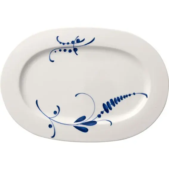 Old Luxembourg Brindille serveringsfat 34 cm, Hvit