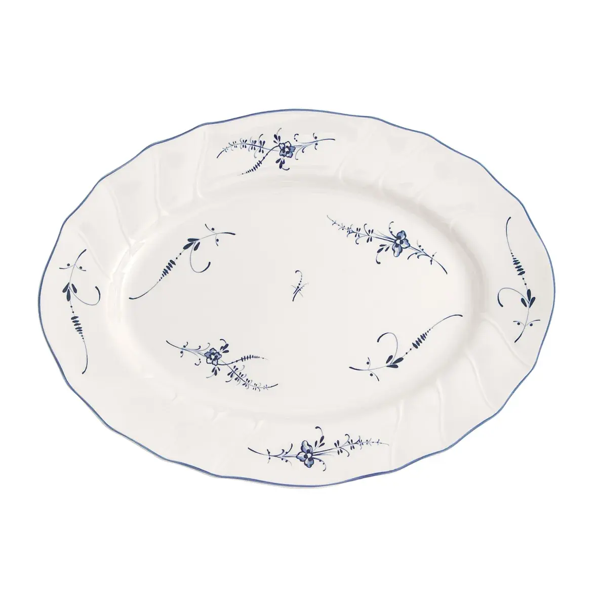 Old Luxembourg ovalt serveringsfat, 36 cm