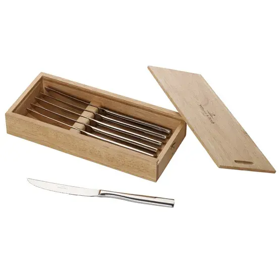 Piemont steakkniv 6-stk., Rustfritt stål