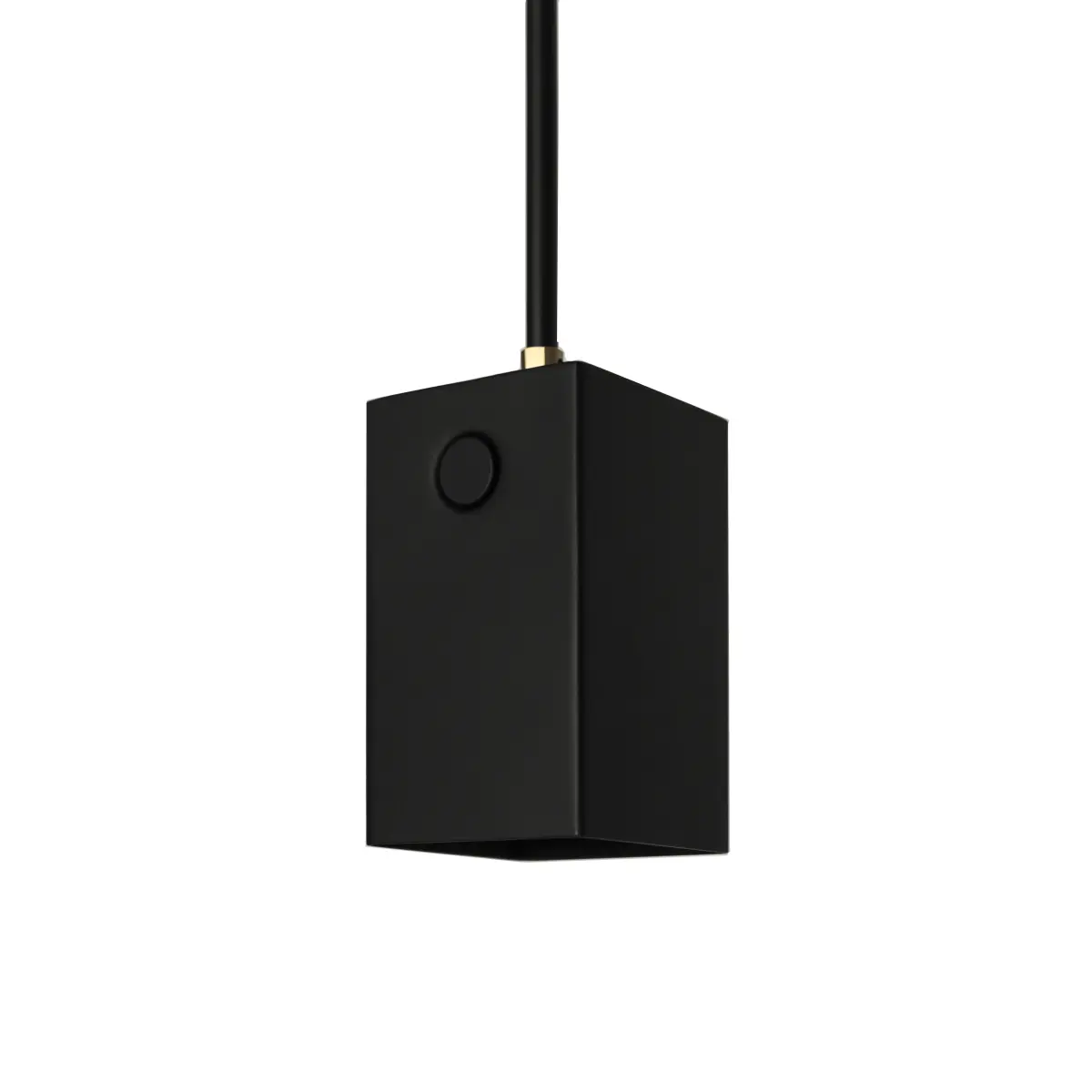 Box taklampe, matt svart