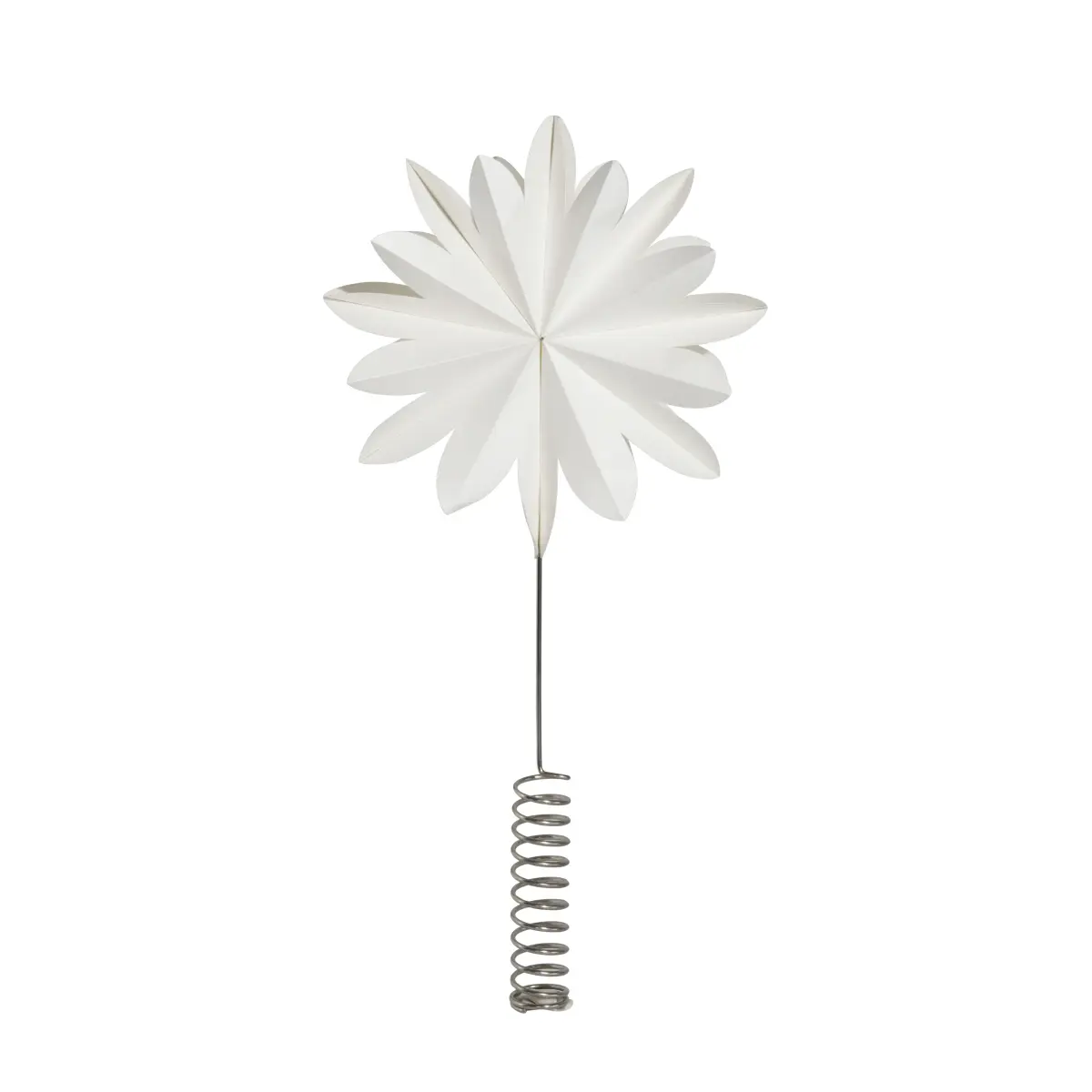 Karla juletrestjerne 35 cm, Hvit