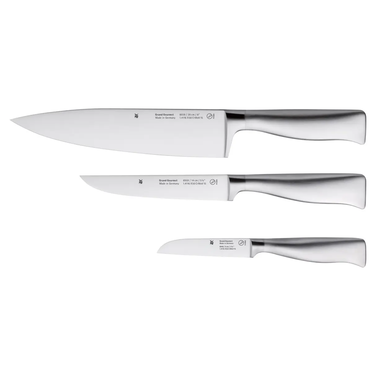 Grand Gourmet knivsett 3 deler, Rustfritt stål