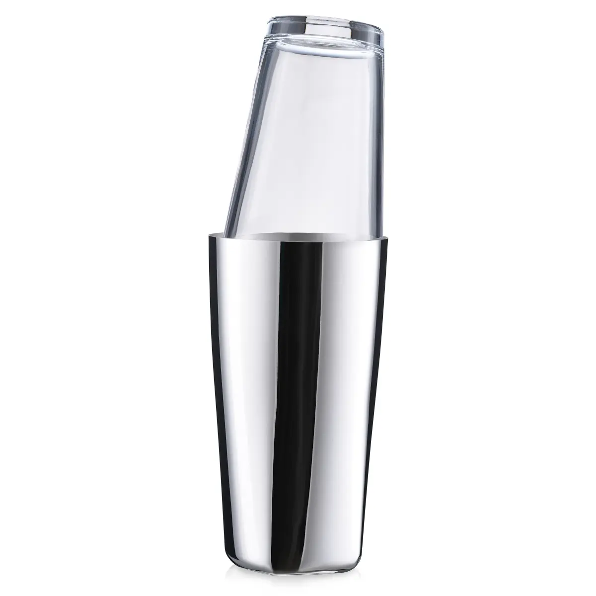 Rocks Boston shaker, Polished steel